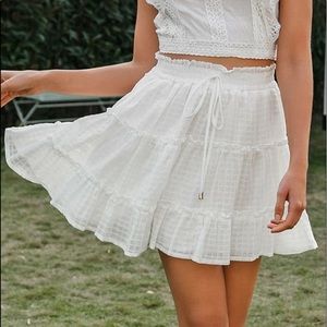 White skirt